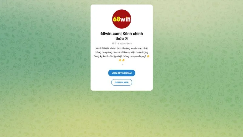 Kết nối cổng game qua website Telegram